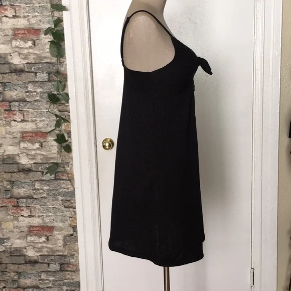 Cotton On Teagan Tie Front Black Mini Dress Sz XS - Picture 6 of 12